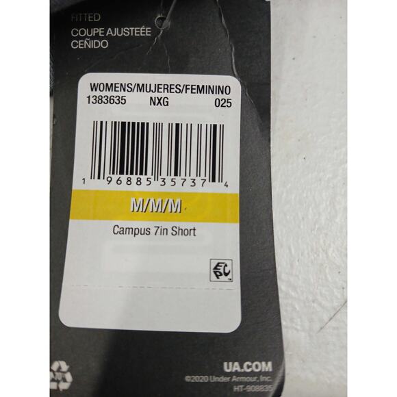 NWT Under Armour Women's Campus 7" Shorts Lightweight Athletic Size Medium - Picture 4 of 4